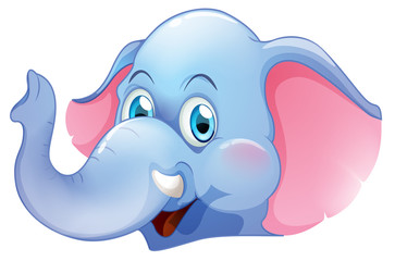 A blue elephant