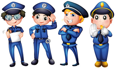Four policemen