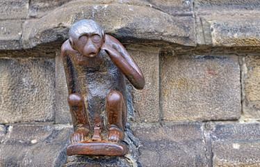statue of monkey on Grand Place of Mons - 59916310