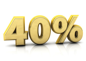 Forty percent gold