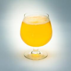 Beer in a wine glass