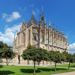 Obraz premium St. Barbara's Church in Kutna Hora, Czech Republic