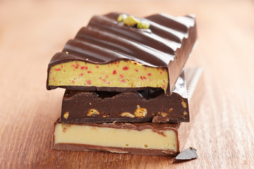 Pile of original chocolate bars