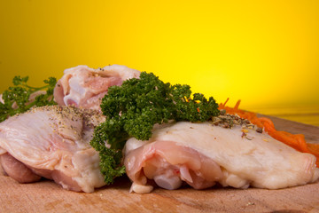 Pieces  of pork