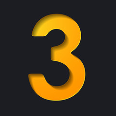 Naklejka premium number of layers