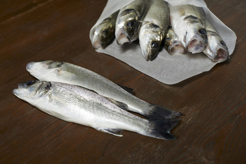 fresh fish, sea bass