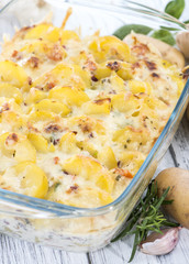 Fresh made Potato Gratin