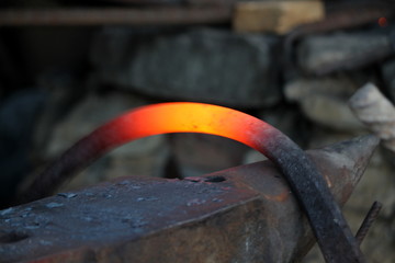 red hot iron