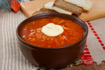 Red soup borsch