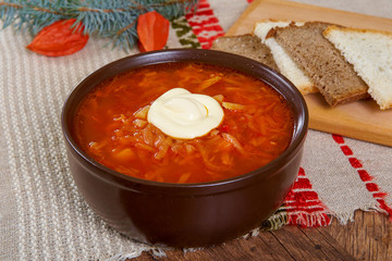 Red soup borsch