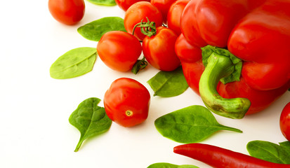 Red peppers and tomatoes