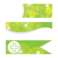 Set of green medical banners or website headers - 59925990
