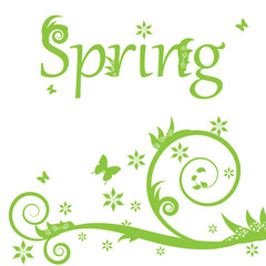 Spring green background