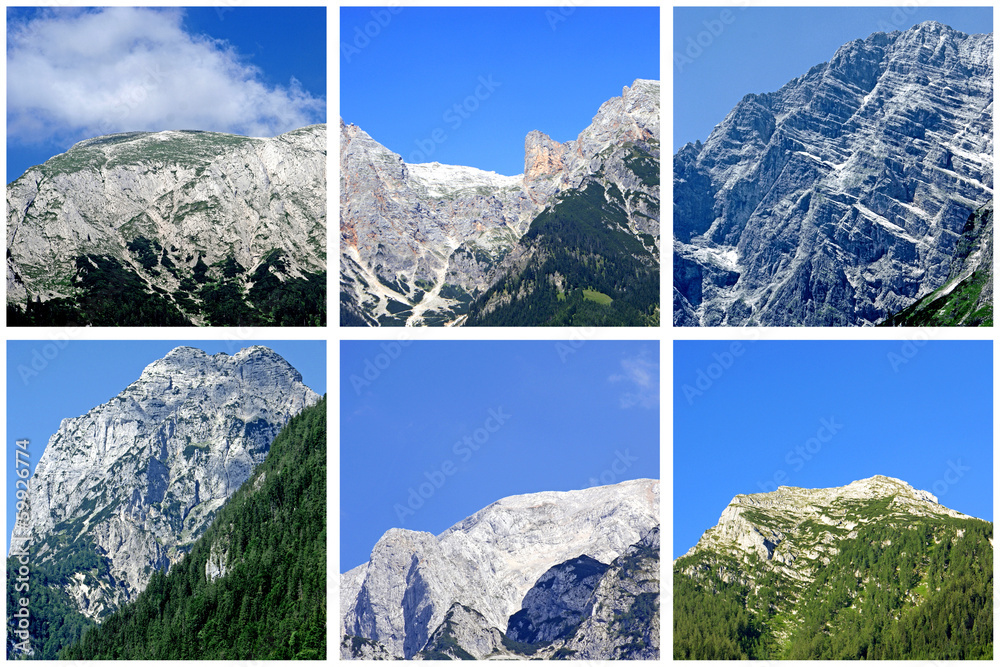 Canvas Prints 6 Berggipfel im BERCHTESGADENER LAND (Bayern)