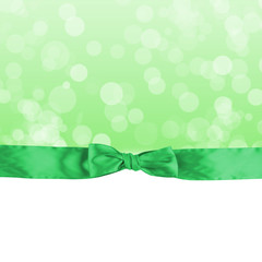 Greeting card with bow