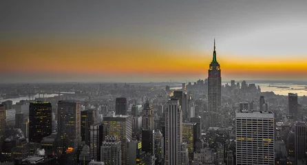 Poster panorama van manhattan, new york © javarman