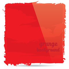 Abstract red grunge banner for design