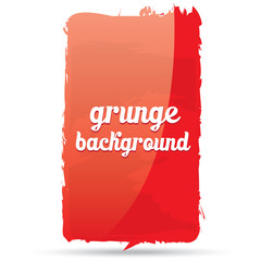 Abstract red grunge banner for design