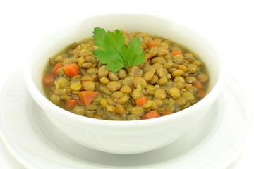 zupa z soczewicy zielonej