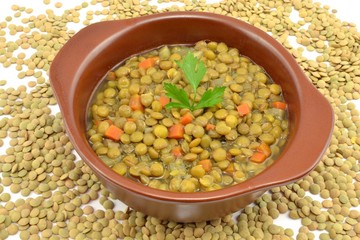 zupa z soczewicy zielonej