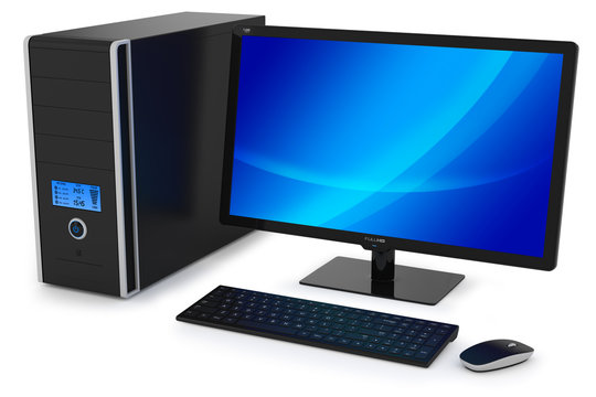 Modern multimedia desktop PC.