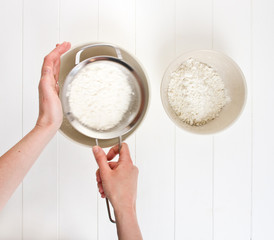 Sifting Flour