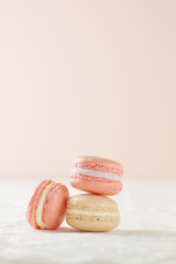 Three Macaron in a stack