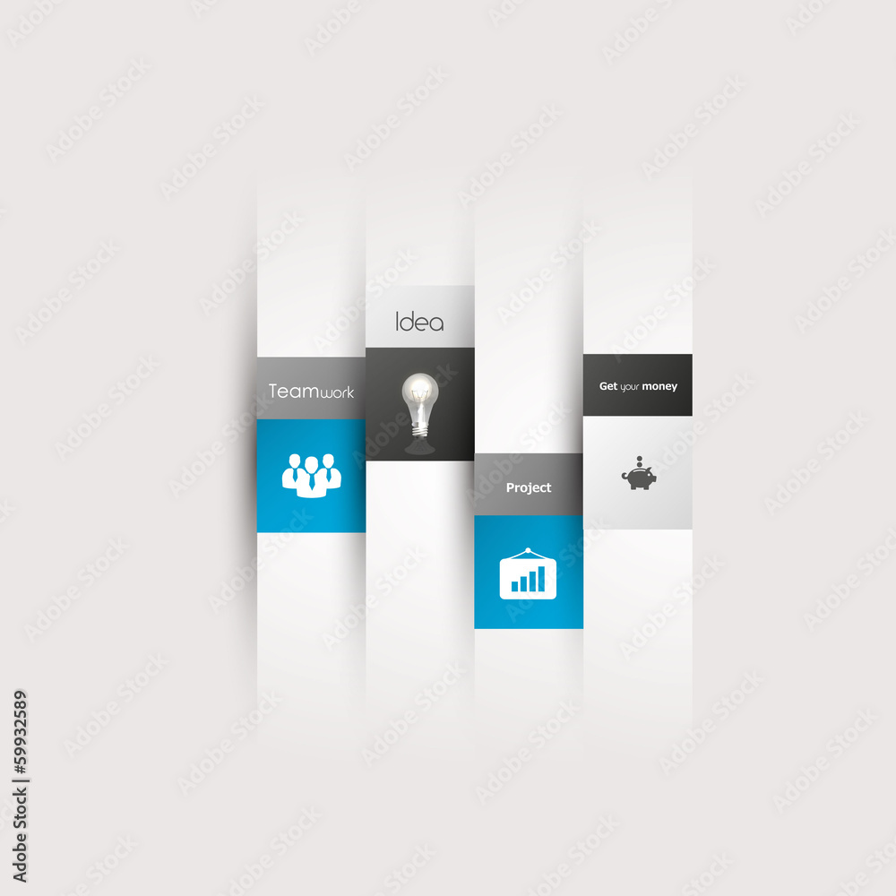 Poster modern design minimal style infographics template line.