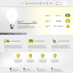 Modern Website Template /Vector/