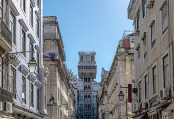 Santa Justa elevator in Lisbon