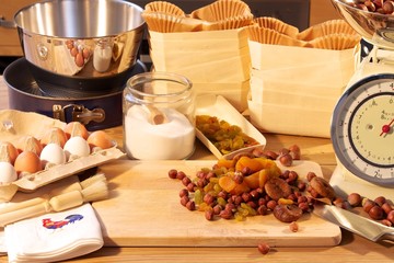 Alle Zutaten für Früchtebrot