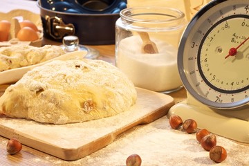 Teig für Rosinenbrot