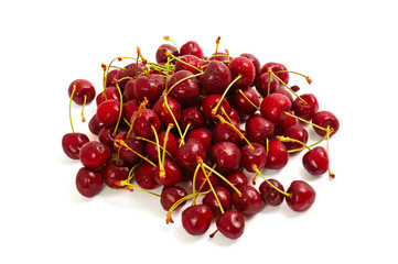 Obraz na płótnie Canvas Heap of sweet cherry