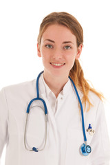 Female doctor with stethoscope