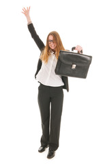 Fototapeta premium Happy business woman