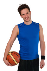Obraz premium Junger Mann Basketball Spieler