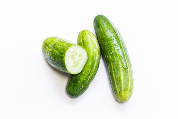 Isolated - Cucumbers