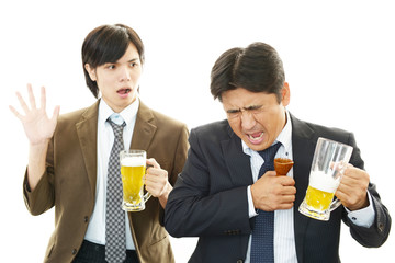 酔ったビジネスマン