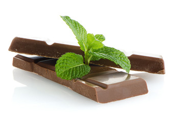 Closeup detail of chocolate parts