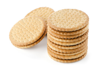 Sandwich biscuits with chocolate filling