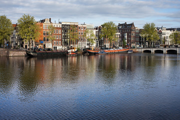 Fototapeta na wymiar City of Amsterdam River View