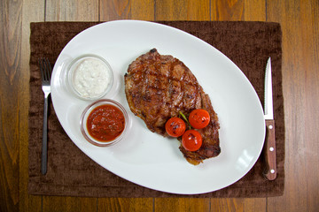 Food in the restaurant