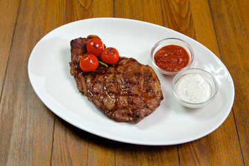 Food in the restaurant
