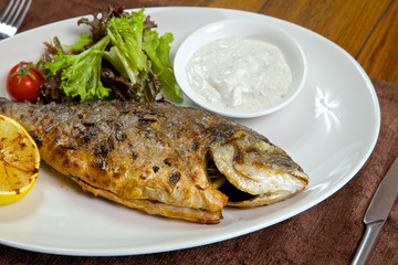 Food in the restaurant