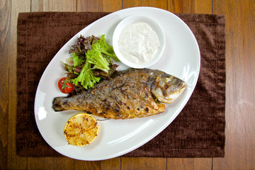 Food in the restaurant