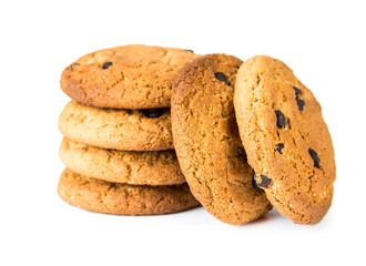 Oatmeal cookies with chocolate