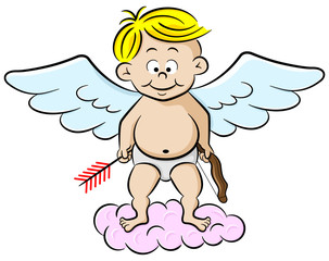 cupid with bow and arrow