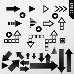 Black Arrows,vector