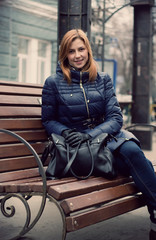 girl on bench