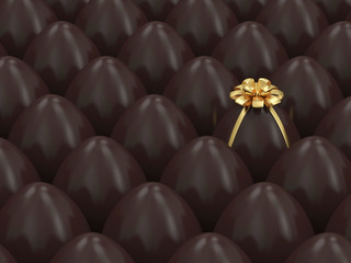 Chocolate Easter Egg Conceptual Image